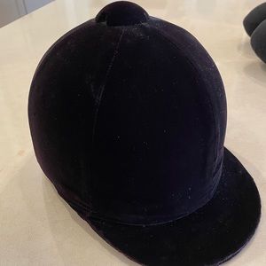 Equistar velvet/leather/satin riding hat
